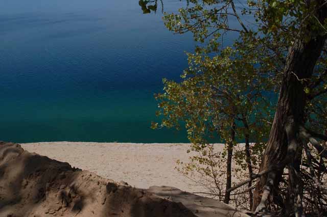 Looking out over Lake Michigan